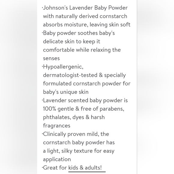 Johnson's baby powder lavender 15oz new in shrink wrap. - Picture 3 of 4
